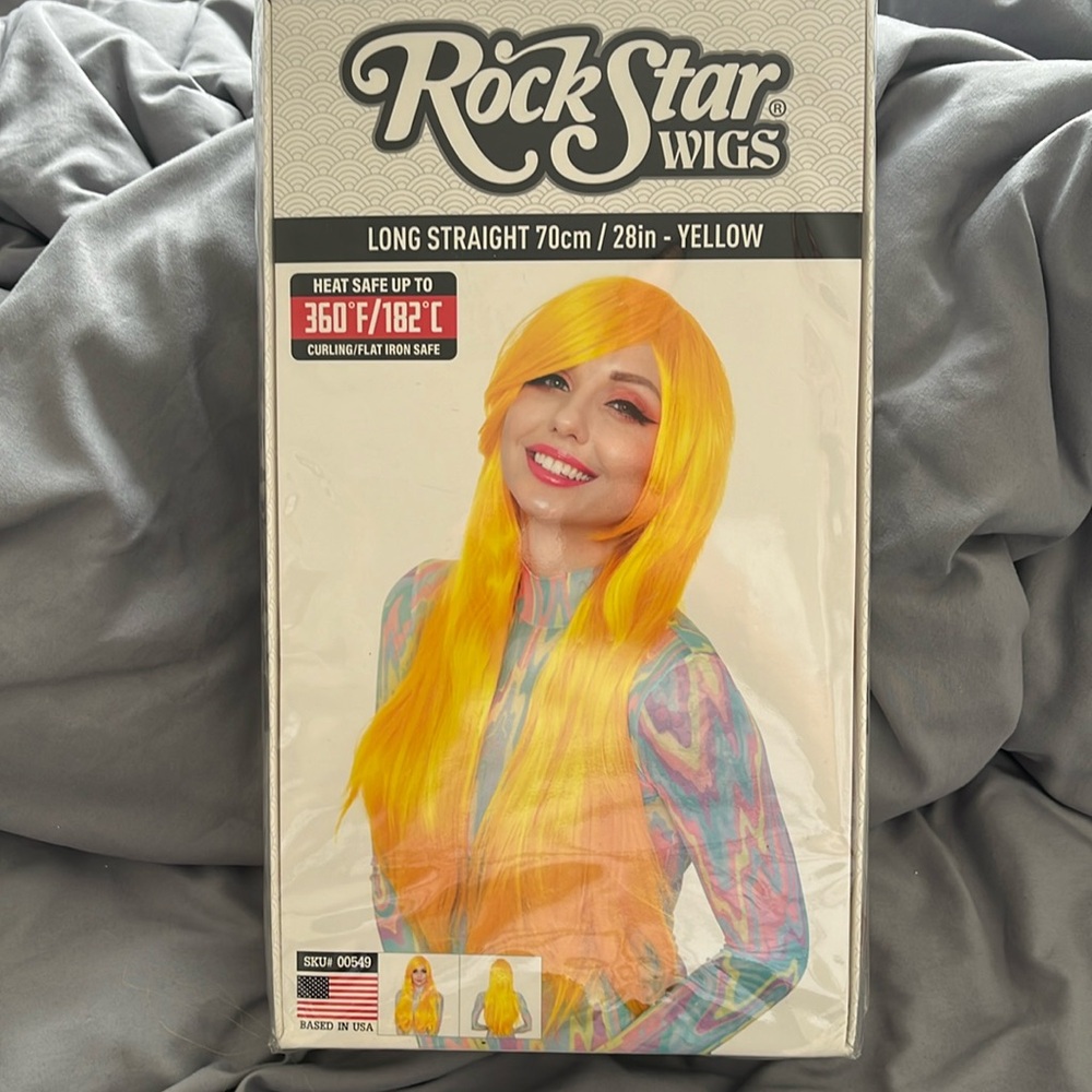 Long yellow wig - super fun, great for Halloween!